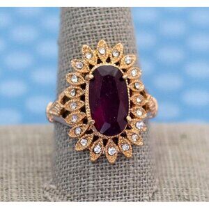 Vintage Red Sun Ring Size 9 1/2 - M21